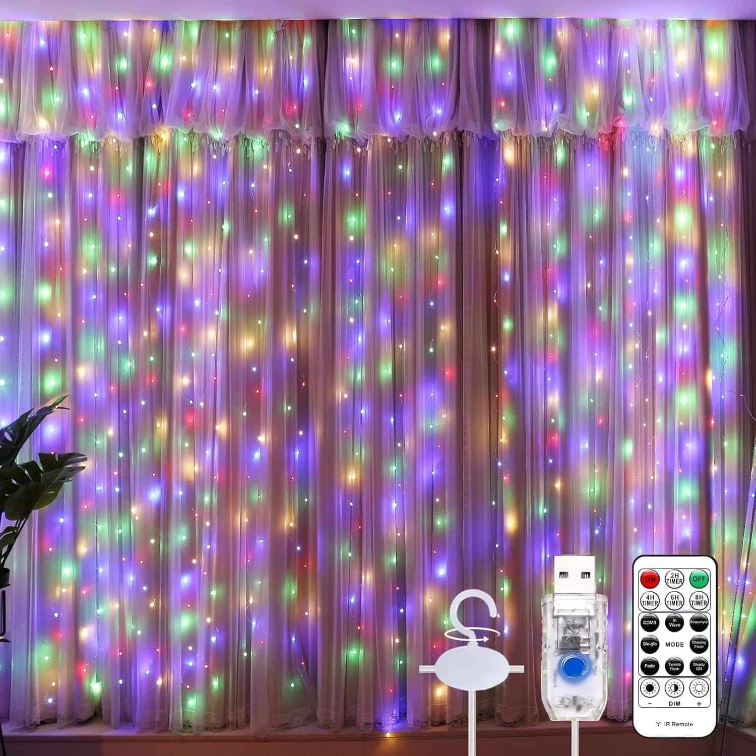 Curtain Fairy Lights (Multicolor)